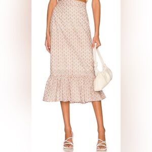 MINKPINK Tanjil Midi Skirt Size medium nwt